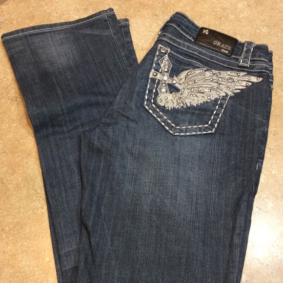 Grace in LA Denim - GRACE IN L.A. ANGEL BOOTCUT JEANS